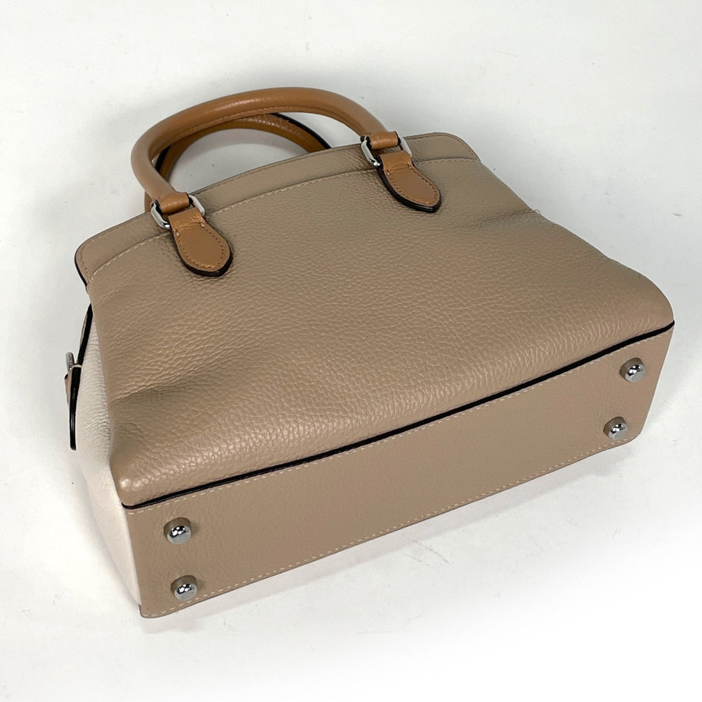 コーチ ロゴ ハンドバッグ 2WAY ショルダーバッグ ハンドバッグ レザー ベージュ ホワイト CH289 レディース 【中古】brbag