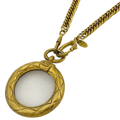 シャネル ココマーク ルーペ ネックレス CC ロング ネックレス GP ゴールド レディース 【中古】bracc