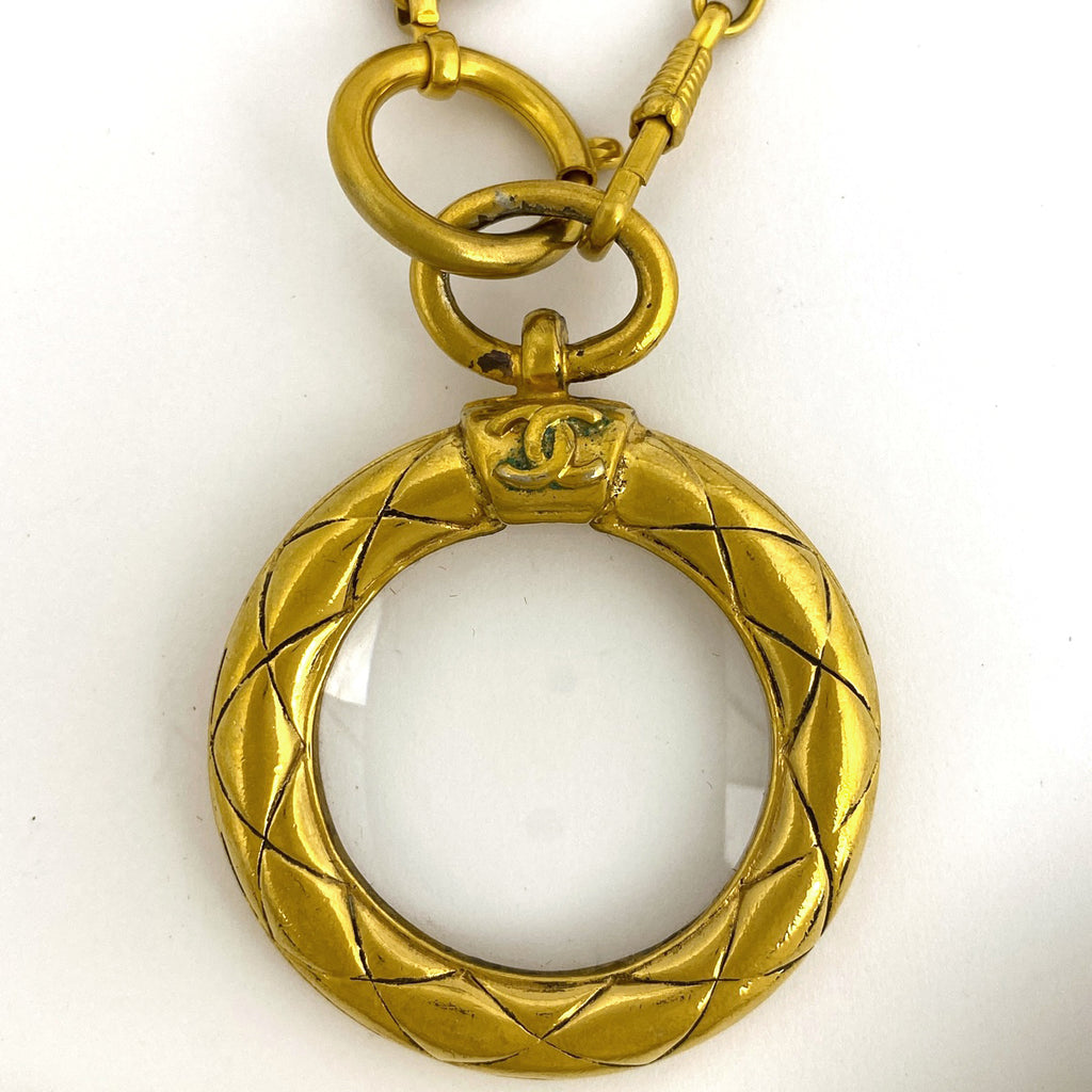 シャネル ココマーク ルーペ ネックレス CC ロング ネックレス GP ゴールド レディース 【中古】bracc