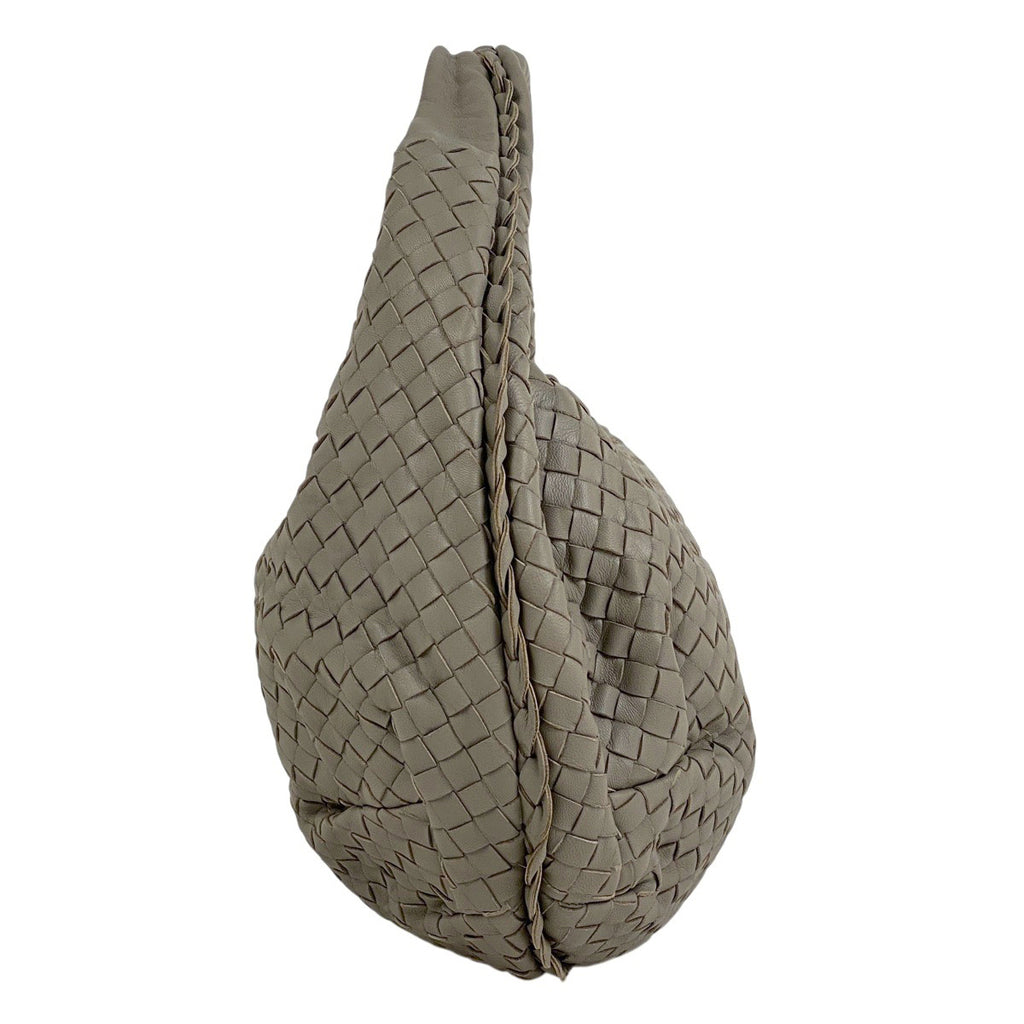 ボッテガヴェネタ イントレチャート ハンドバッグ ワンショルダー ナッパ ハンドバッグ レザー グレー レディース 【中古】brbag