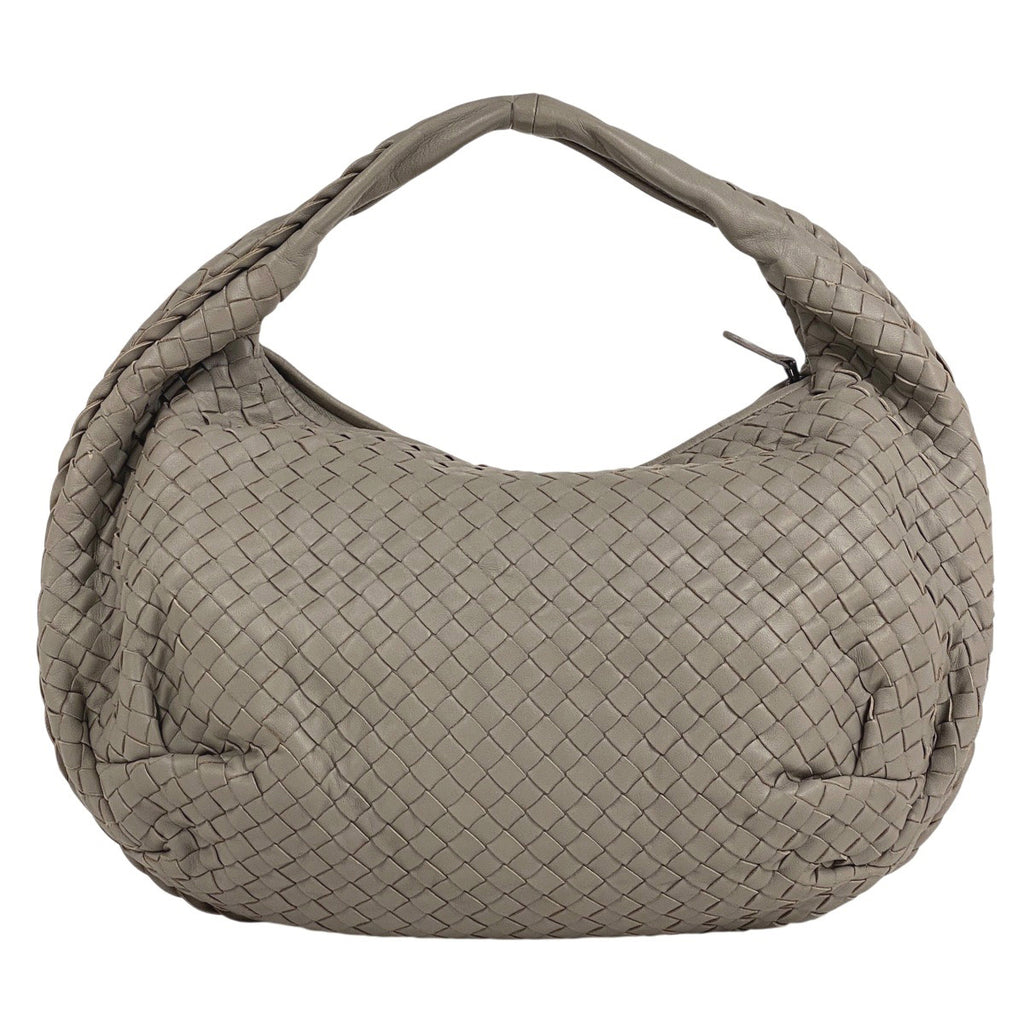 ボッテガヴェネタ イントレチャート ハンドバッグ ワンショルダー ナッパ ハンドバッグ レザー グレー レディース 【中古】brbag