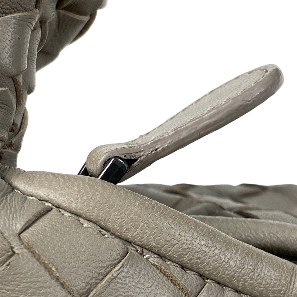 ボッテガヴェネタ イントレチャート ハンドバッグ ワンショルダー ナッパ ハンドバッグ レザー グレー レディース 【中古】brbag