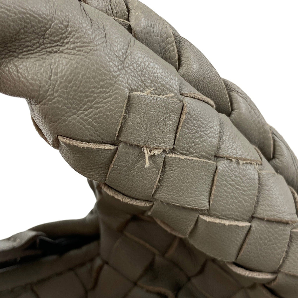 ボッテガヴェネタ イントレチャート ハンドバッグ ワンショルダー ナッパ ハンドバッグ レザー グレー レディース 【中古】brbag