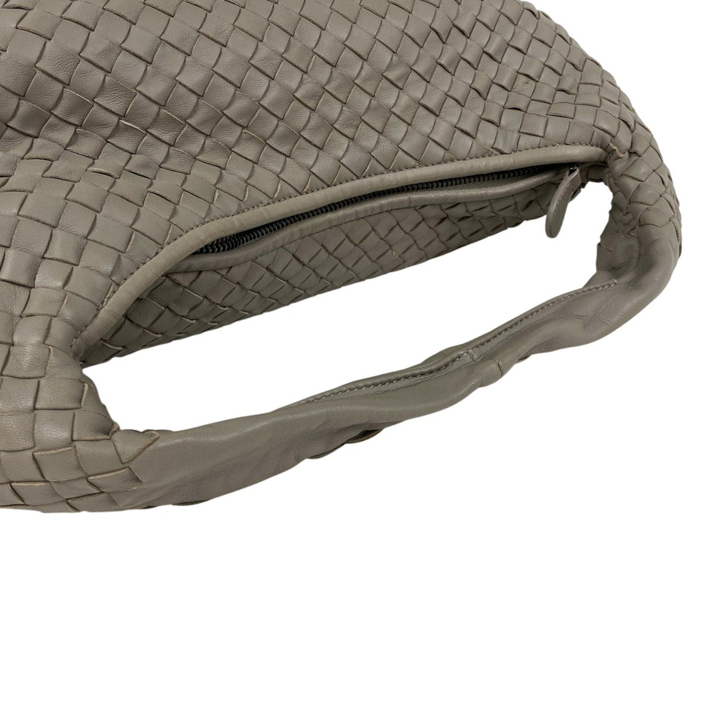 ボッテガヴェネタ イントレチャート ハンドバッグ ワンショルダー ナッパ ハンドバッグ レザー グレー レディース 【中古】brbag