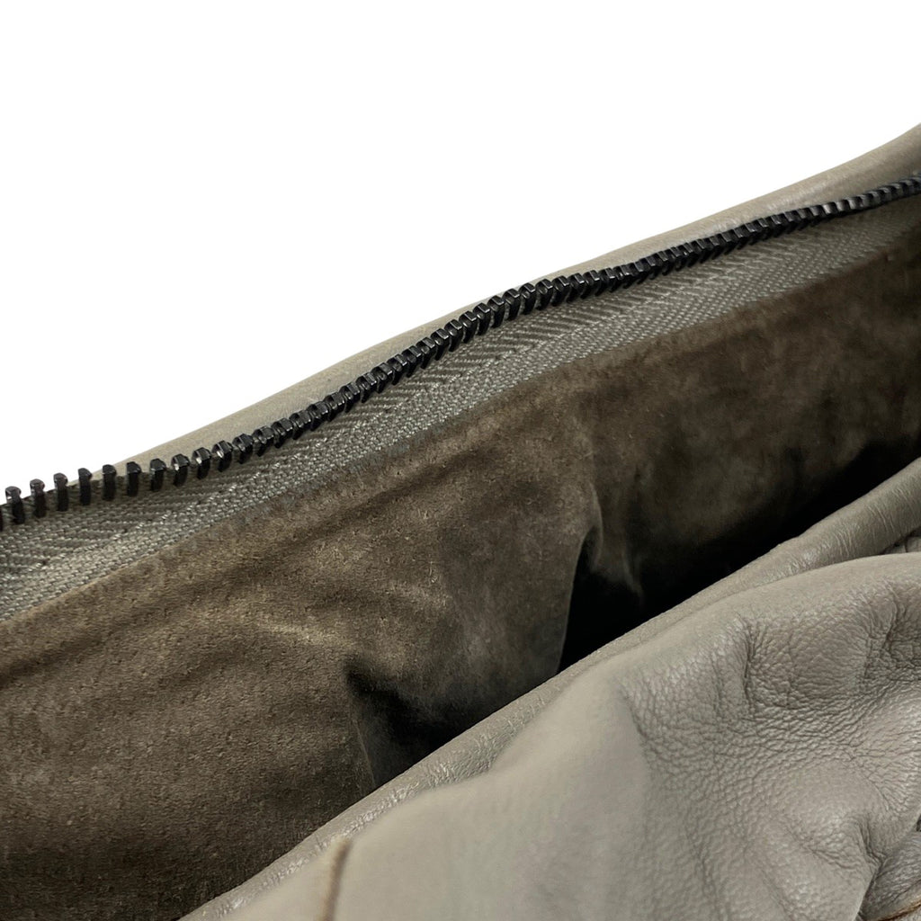 ボッテガヴェネタ イントレチャート ハンドバッグ ワンショルダー ナッパ ハンドバッグ レザー グレー レディース 【中古】brbag