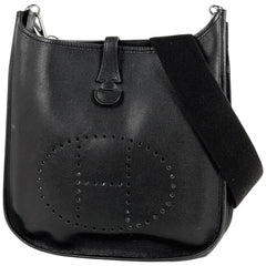エルメス エヴリン 2 PM パンチング Hロゴ ショルダーバッグ ヴォーエプソン ノワール □H レディース 【中古】brbag