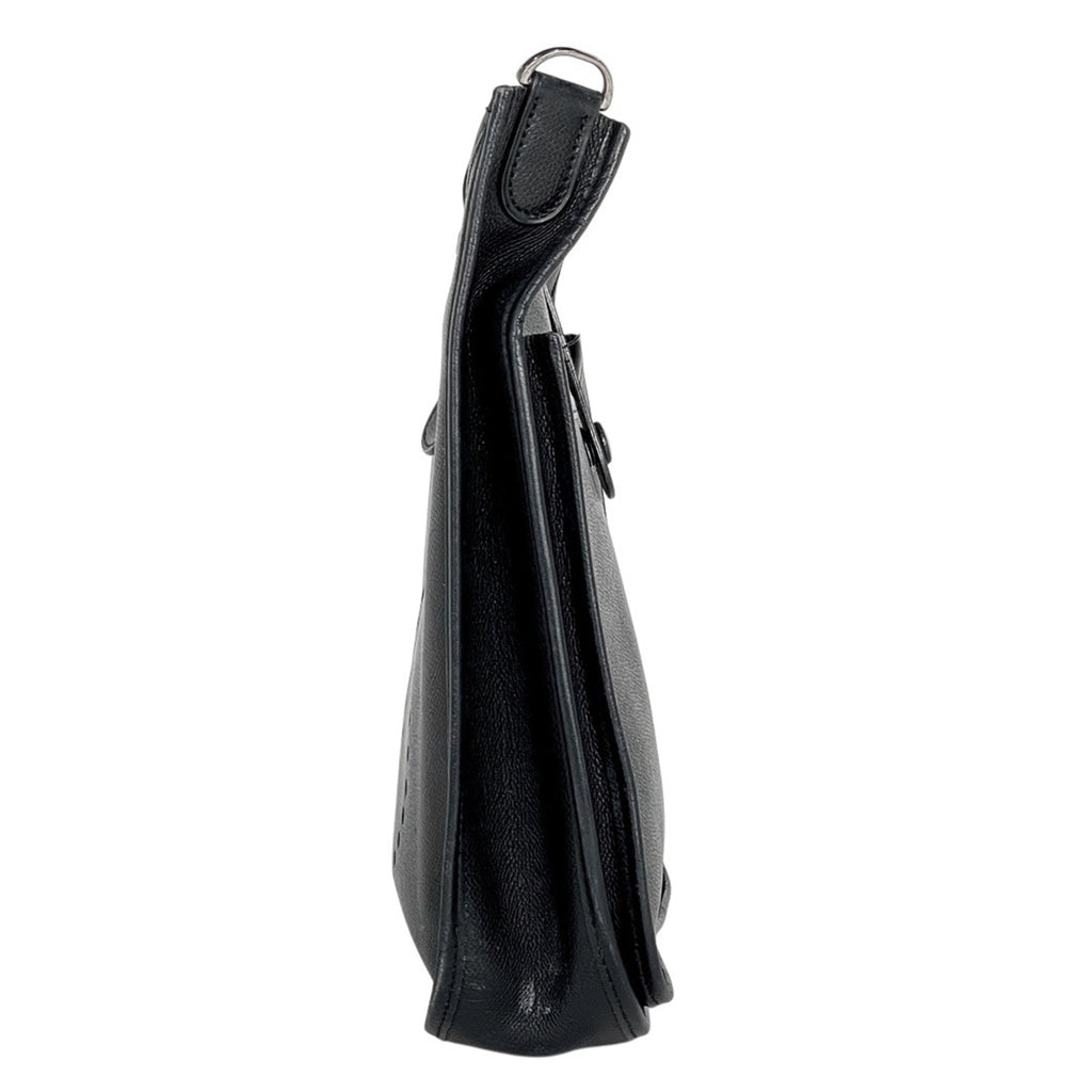 エルメス エヴリン 2 PM パンチング Hロゴ ショルダーバッグ ヴォーエプソン ノワール □H レディース 【中古】brbag