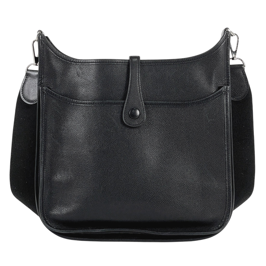 エルメス エヴリン 2 PM パンチング Hロゴ ショルダーバッグ ヴォーエプソン ノワール □H レディース 【中古】brbag