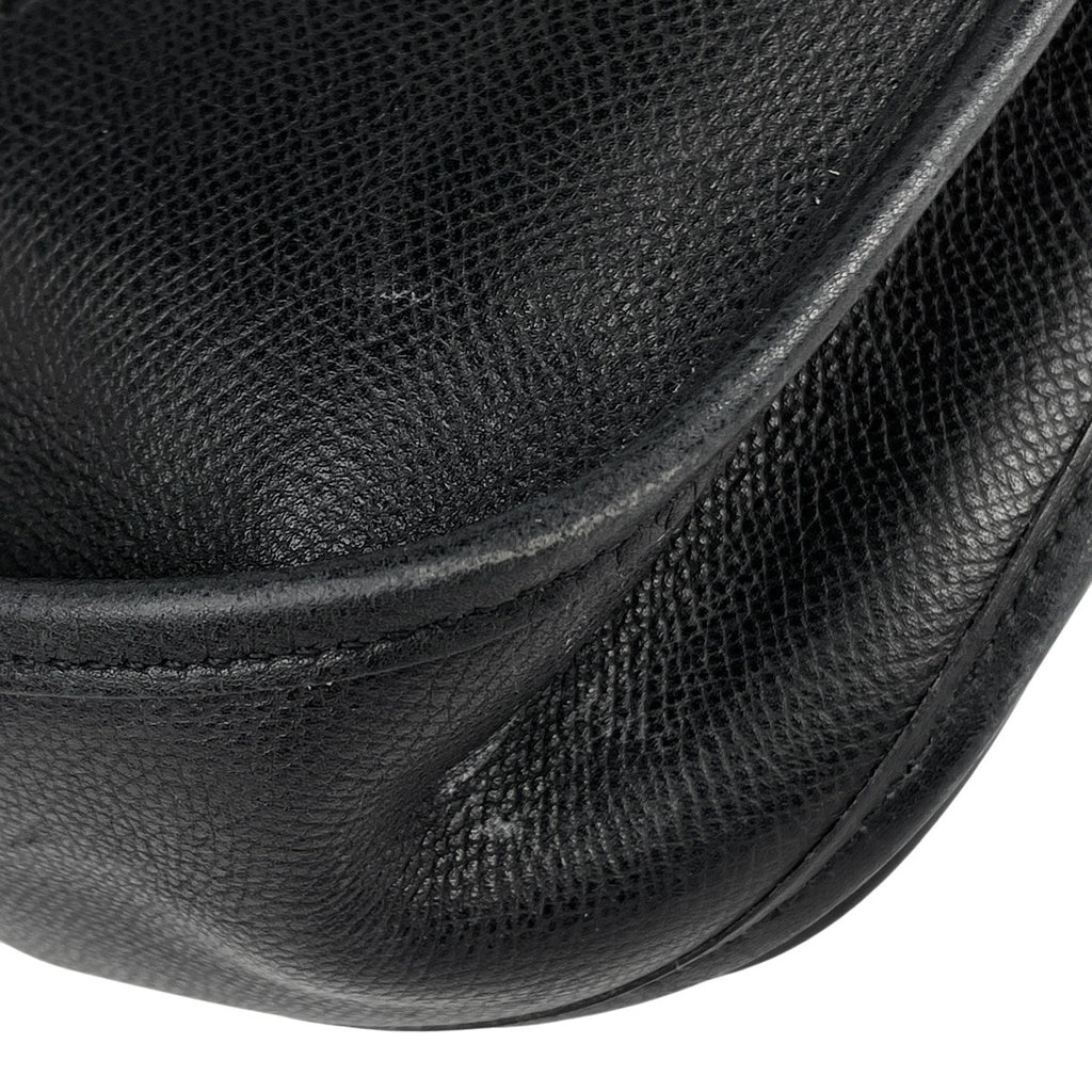 エルメス エヴリン 2 PM パンチング Hロゴ ショルダーバッグ ヴォーエプソン ノワール □H レディース 【中古】brbag