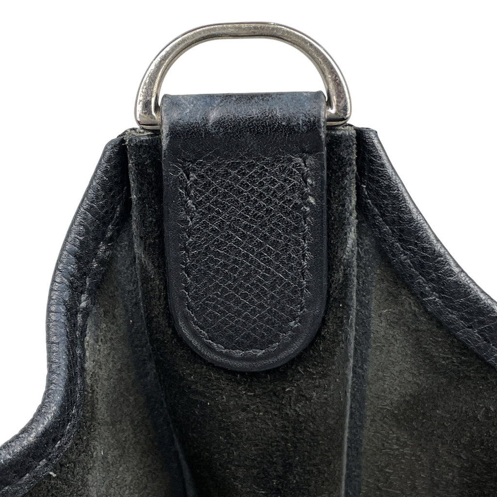 エルメス エヴリン 2 PM パンチング Hロゴ ショルダーバッグ ヴォーエプソン ノワール □H レディース 【中古】brbag
