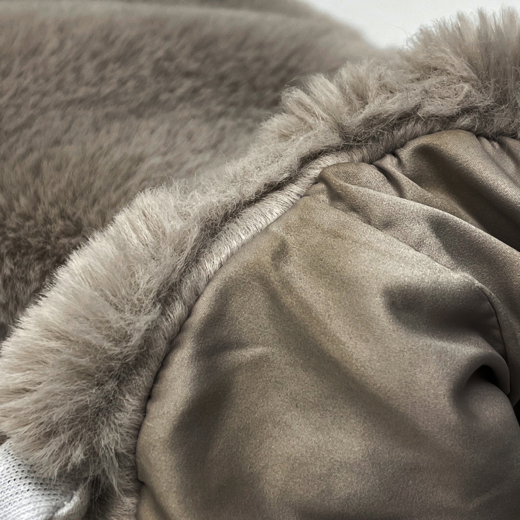 タトラス ロゴ ボア ブルゾン VIA PRIVATA GASPARE BUGATTI 3 アウター ブルゾン ポリエステル グレージュ レディース 【中古】brapp