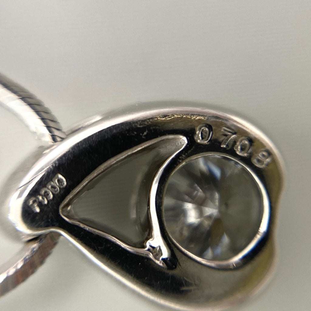 ダイヤモンド デザインネックレス プラチナ ペンダント ネックレス Pt900 Pt850 ダイヤモンド レディース 【中古】nbjwl