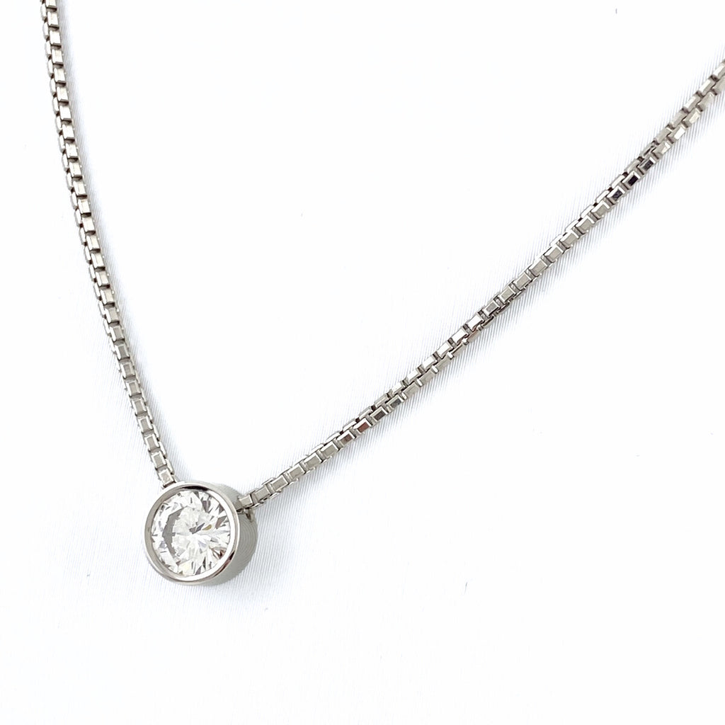 ダイヤモンド デザインネックレス プラチナ ペンダント ネックレス Pt850 ダイヤモンド レディース 【中古】nbjwl