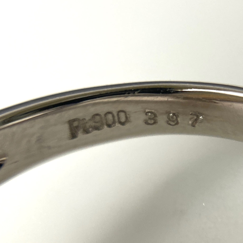 オパール デザインリング プラチナ メレダイヤ 指輪 リング 12号 Pt900 オパール ダイヤモンド レディース 【中古】nbjwl