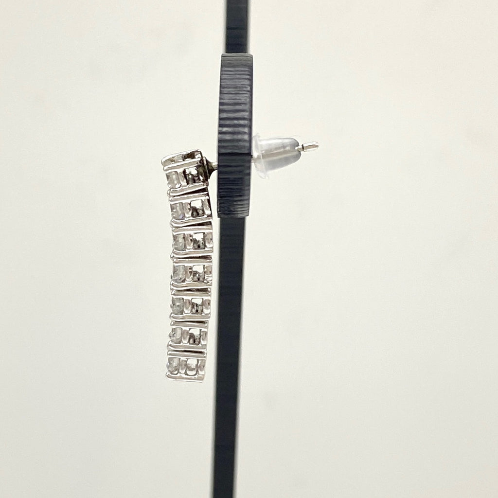 メレダイヤ デザインピアス プラチナ ピアス Pt950 ダイヤモンド レディース 【中古】nbjwl