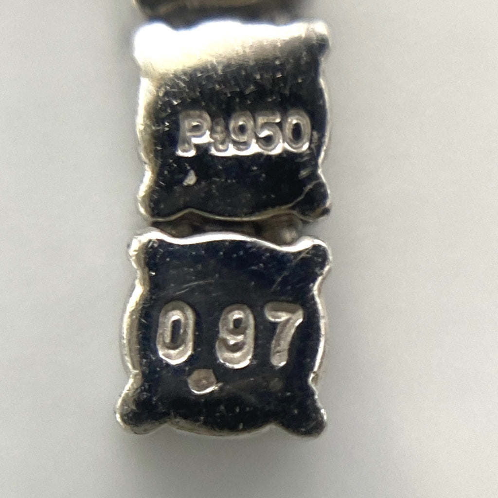 メレダイヤ デザインピアス プラチナ ピアス Pt950 ダイヤモンド レディース 【中古】nbjwl
