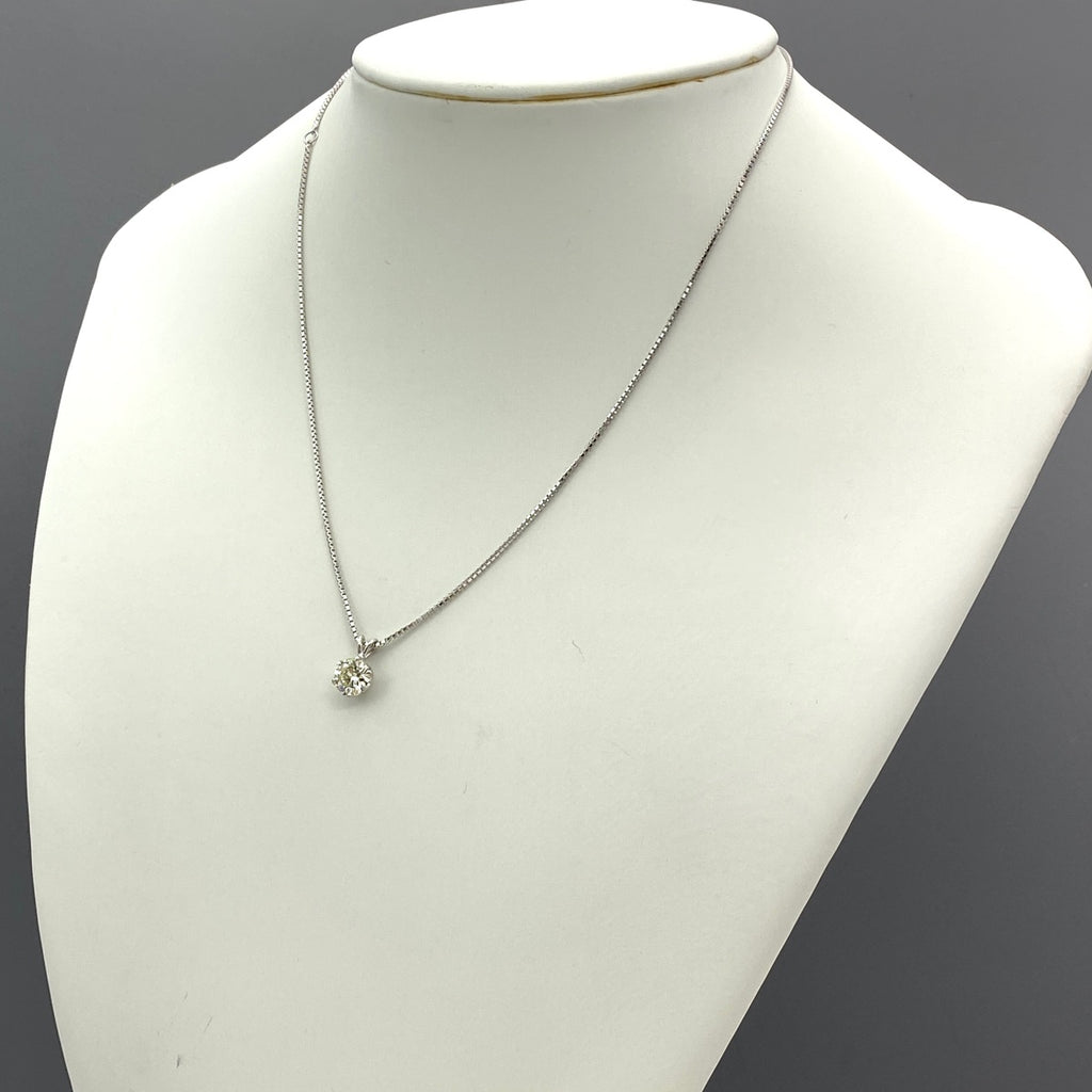メレダイヤ デザインネックレス プラチナ ペンダント ネックレス Pt900 Pt850 ダイヤモンド レディース 【中古】nbjwl