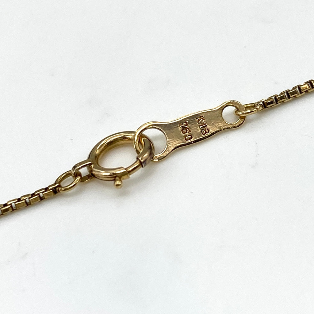 メレダイヤ デザインネックレス YG イエローゴールド ペンダント ネックレス 750 ダイヤモンド レディース 【中古】nbjwl