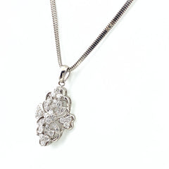 メレダイヤ デザインネックレス プラチナ ペンダント ネックレス Pt900 Pt850 ダイヤモンド レディース 【中古】nbjwl