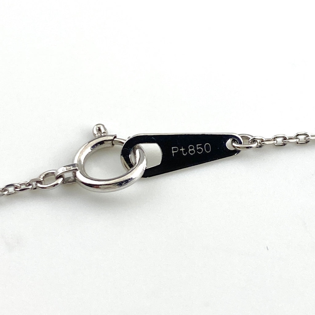 ルビー デザインネックレス プラチナ ペンダント メレダイヤ ネックレス Pt900 Pt850 ルビー レディース 【中古】nbjwl
