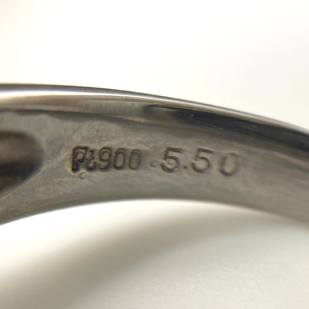 ルベライト デザインリング プラチナ 指輪 メレダイヤ リング 14号 Pt900 ダイヤモンド ルベライト レディース 【中古】nbjwl