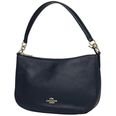 コーチ ロゴ ハンドバッグ 2WAY ショルダーバッグ ワンショルダー ハンドバッグ レザー ネイビー 56819 レディース 【中古】 brbag