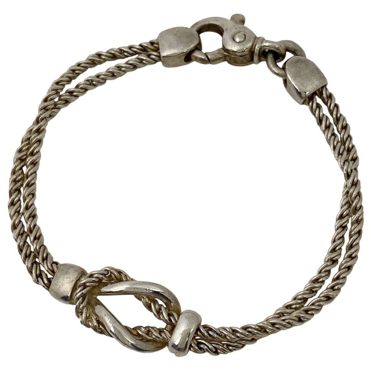 Tiffany ティファニー　ダブルロープ　ブレスレット　シルバー925 ティファニー ダブルロープブレスレット ブレスレット 925 17.9g