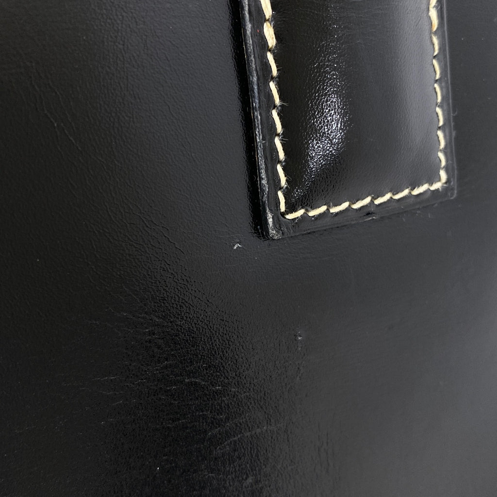 エルメス ジジェ PM Hロゴ セカンドバッグ ボックスカーフ ブラック 〇S レディース 【中古】 brbag