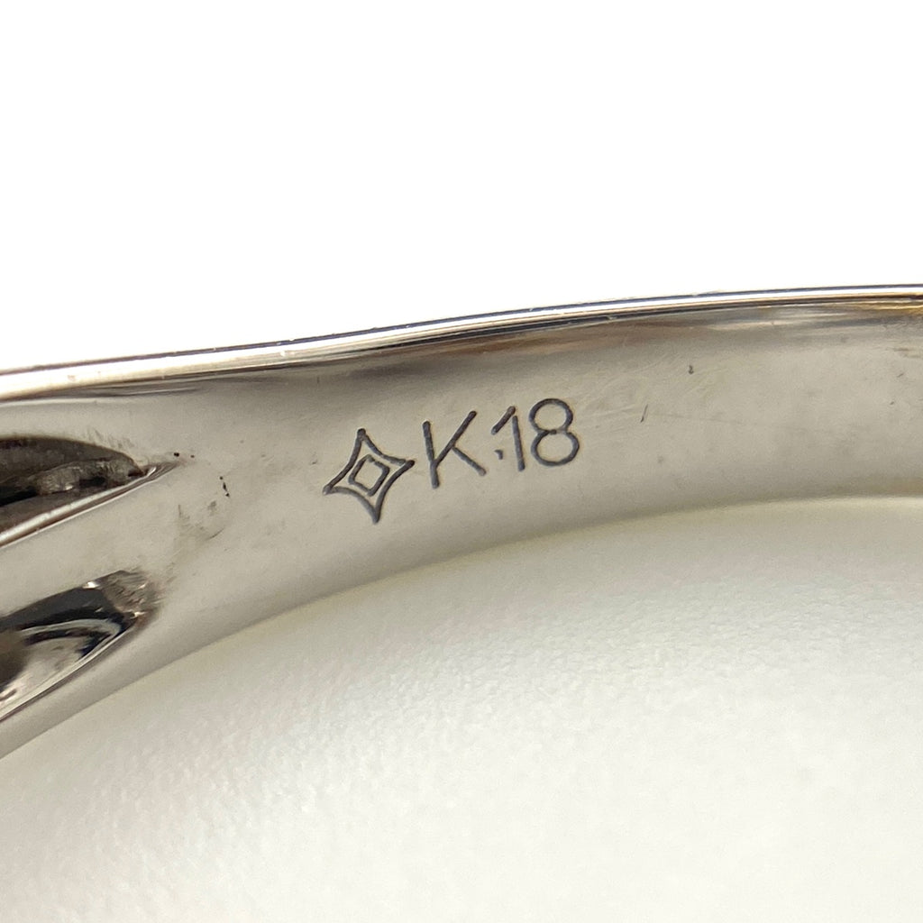 GSTV スリーカラー デザインリング YG イエローゴールド 指輪 メレダイヤ リング 15号 K18 ダイヤモンド レディース 【中古】brjwl