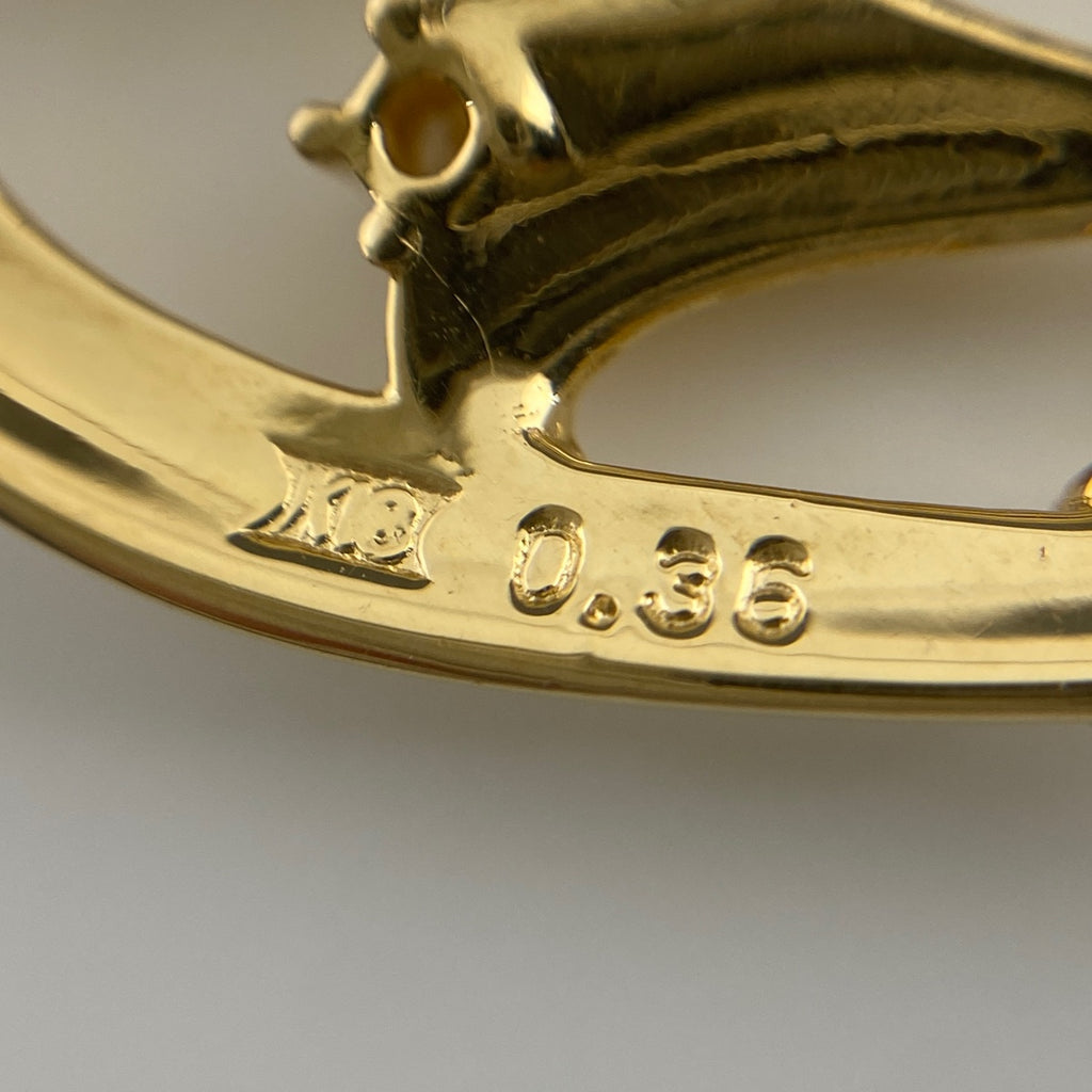 メレダイヤ ペンダントトップ YG イエローゴールド ペンダントトップ K18 ダイヤモンド レディース 【中古】nbjwl