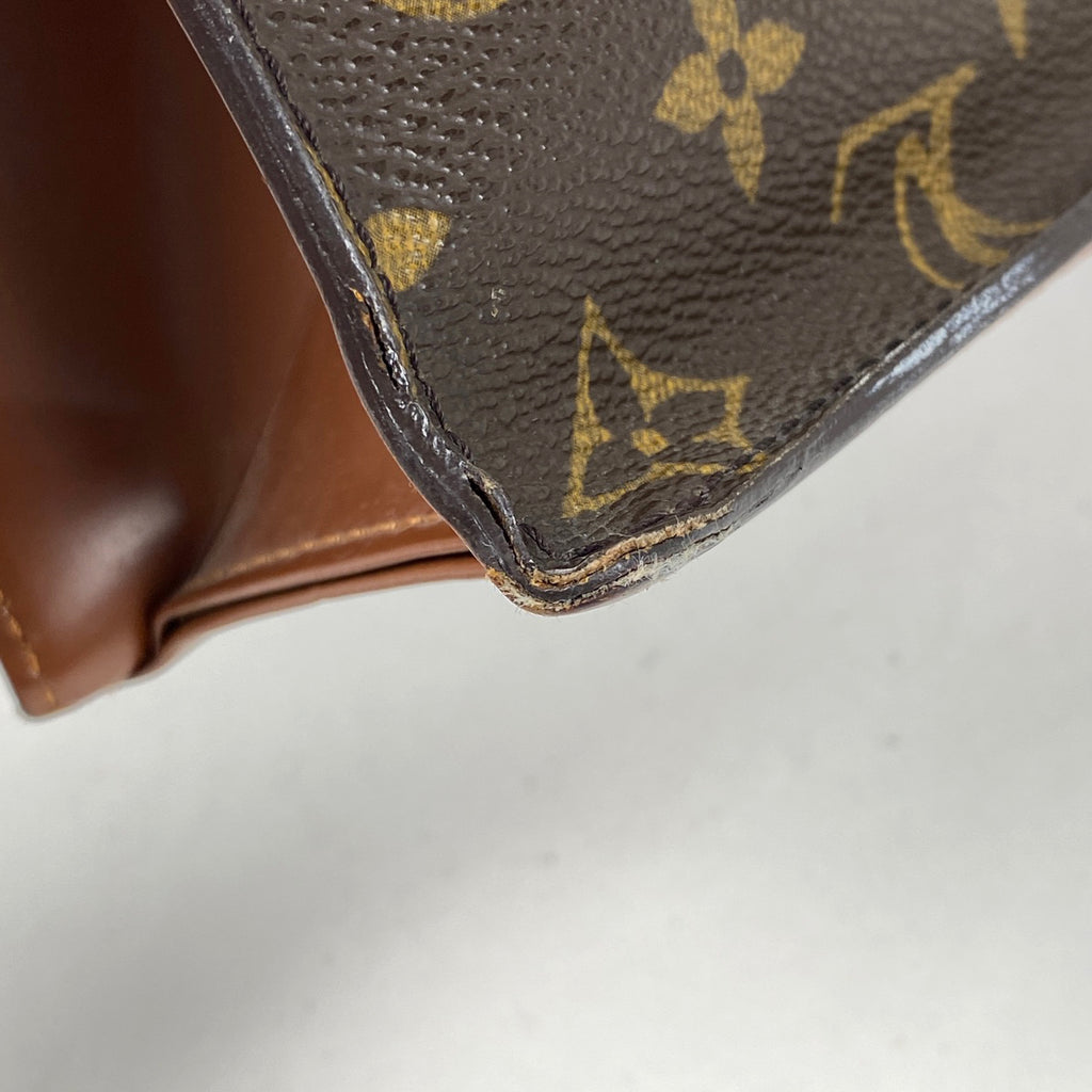 ルイ・ヴィトン モンソー 28 手提げ ハンドバッグ モノグラム ブラウン M51185 レディース 【中古】brbag