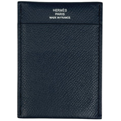 エルメス MC2 ガマ カード入れ パスケース カードケース レザー ネイビー レディース 【中古】brbag