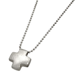 【最終値引き】 ティファニー ローマンクロス ネックレス ボールチェーン ネックレス シルバー925 シルバー レディース 【中古】bracc