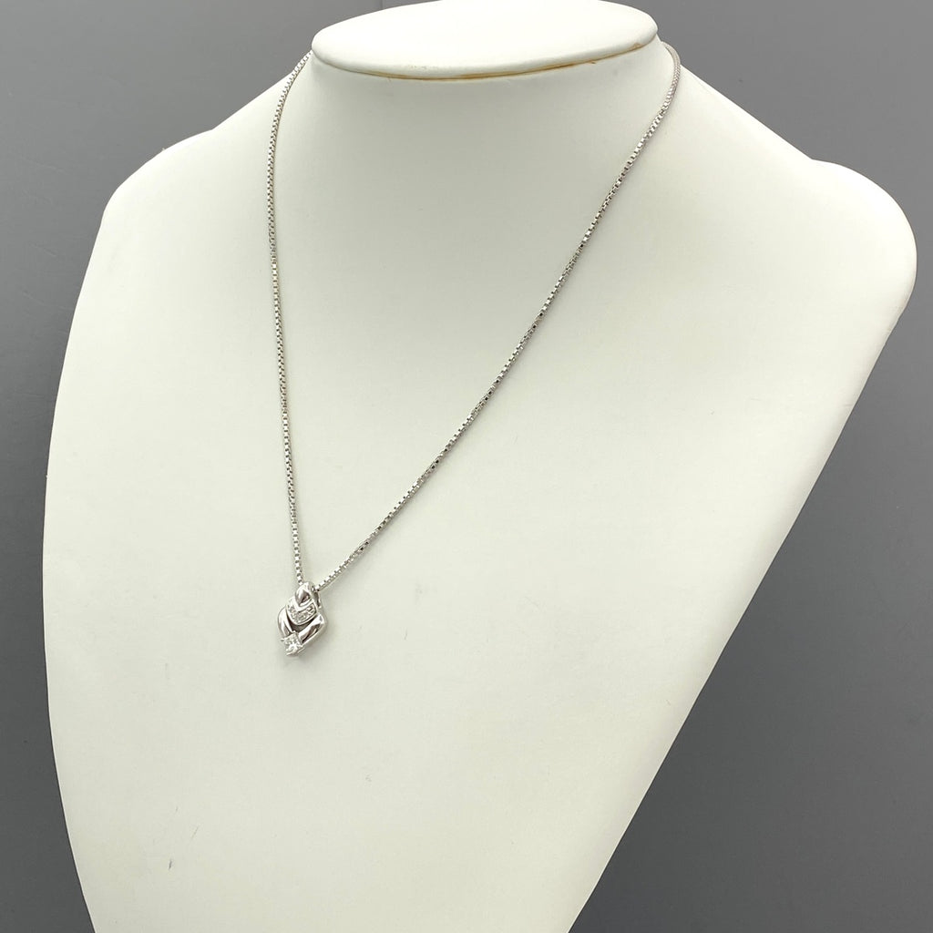 ポーラ メレダイヤ デザインネックレス プラチナ ペンダント ネックレス Pt900 ダイヤモンド レディース 【中古】brjwl