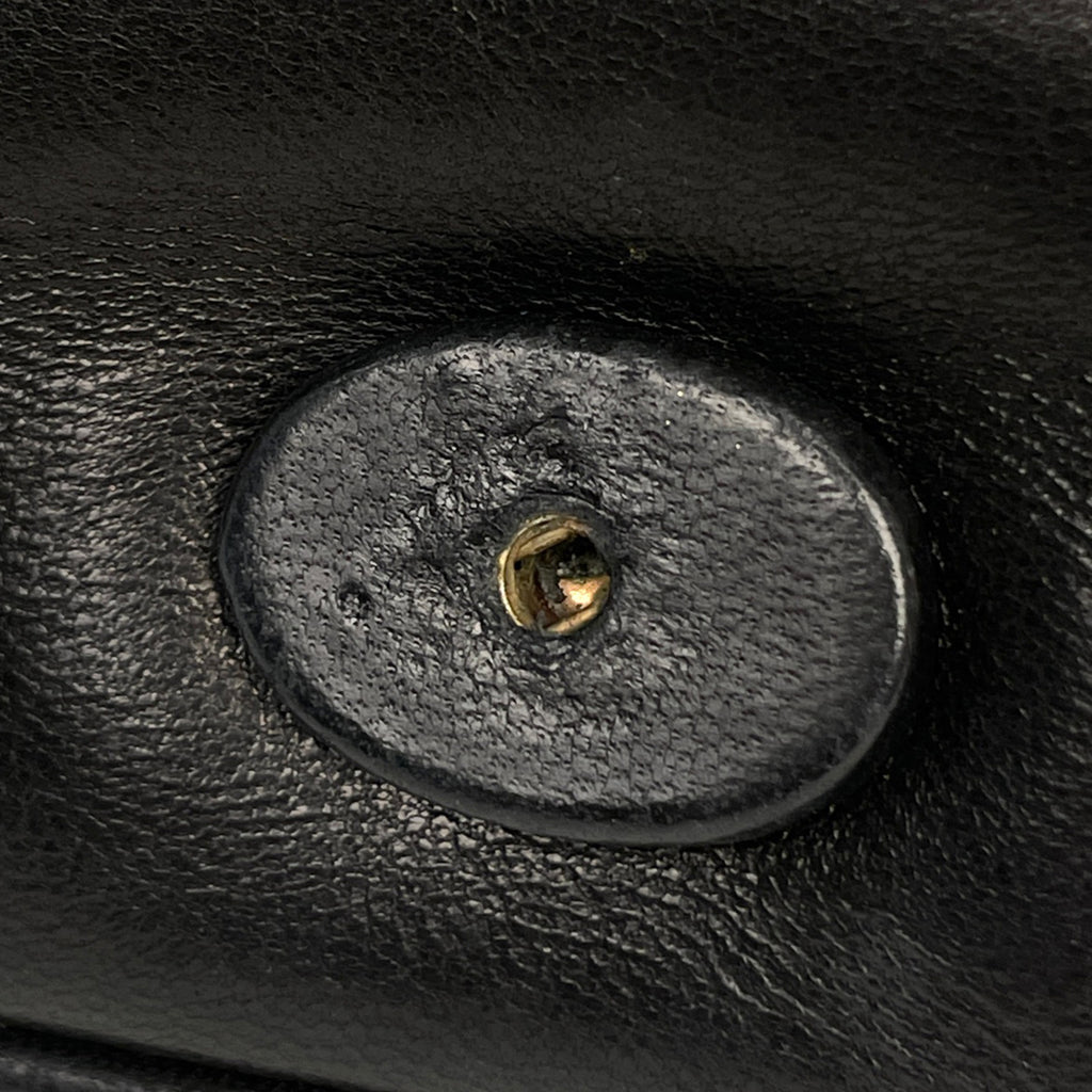 【在庫一掃】 シャネル ココマーク チェーン ショルダーバッグ プッシュロック ショルダーバッグ レザー ブラック レディース 【中古】 brbag