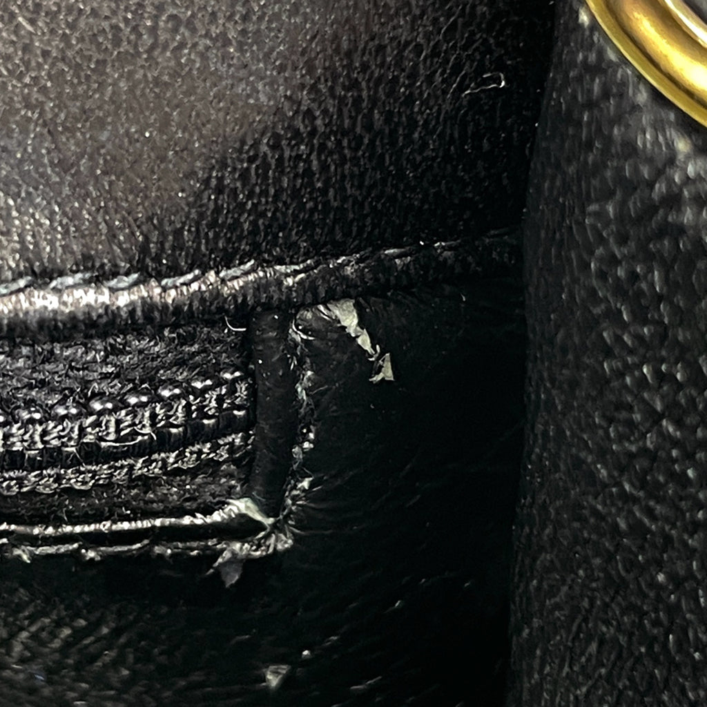 【在庫一掃】 シャネル ココマーク チェーン ショルダーバッグ プッシュロック ショルダーバッグ レザー ブラック レディース 【中古】 brbag