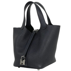 エルメス ピコタンロック PM ミニバッグ ハンドバッグ トリヨンクレマンス ブラック B レディース 【中古】brbag