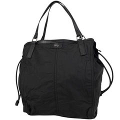 バーバリー ロゴ トートバッグ ショルダーバッグ トートバッグ ナイロン ブラック レディース 【中古】