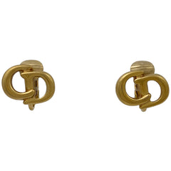 クリスチャンディオール ロゴ イヤリング CD イヤリング GP ゴールド レディース 【中古】 bracc