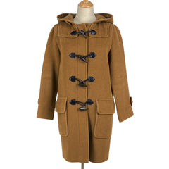 バーバリー ダッフルコート トグルボタン コート ダッフルコート 毛 ブラウン レディース 【中古】brapp