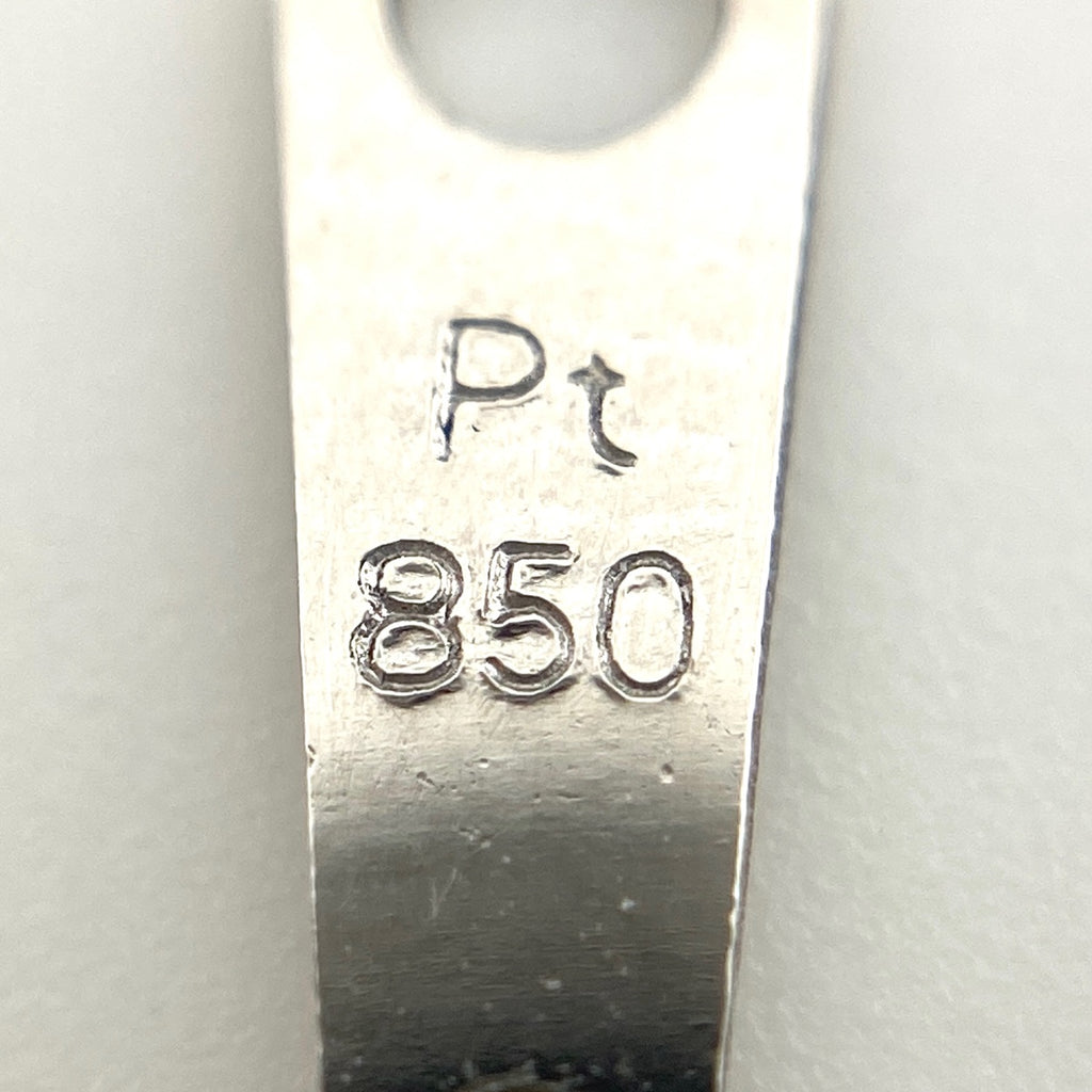 サファイア デザインネックレス プラチナ ペンダント メレダイヤ ダイヤモンド ネックレス Pt900 Pt850 サファイア レディース 【中古】nbjwl