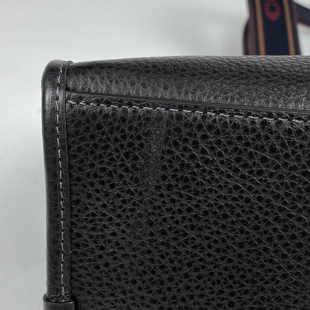 コーチ ラージ スミス トート ロゴ 肩掛け トートバッグ レザー ブラック CM716 レディース 【中古】brbag