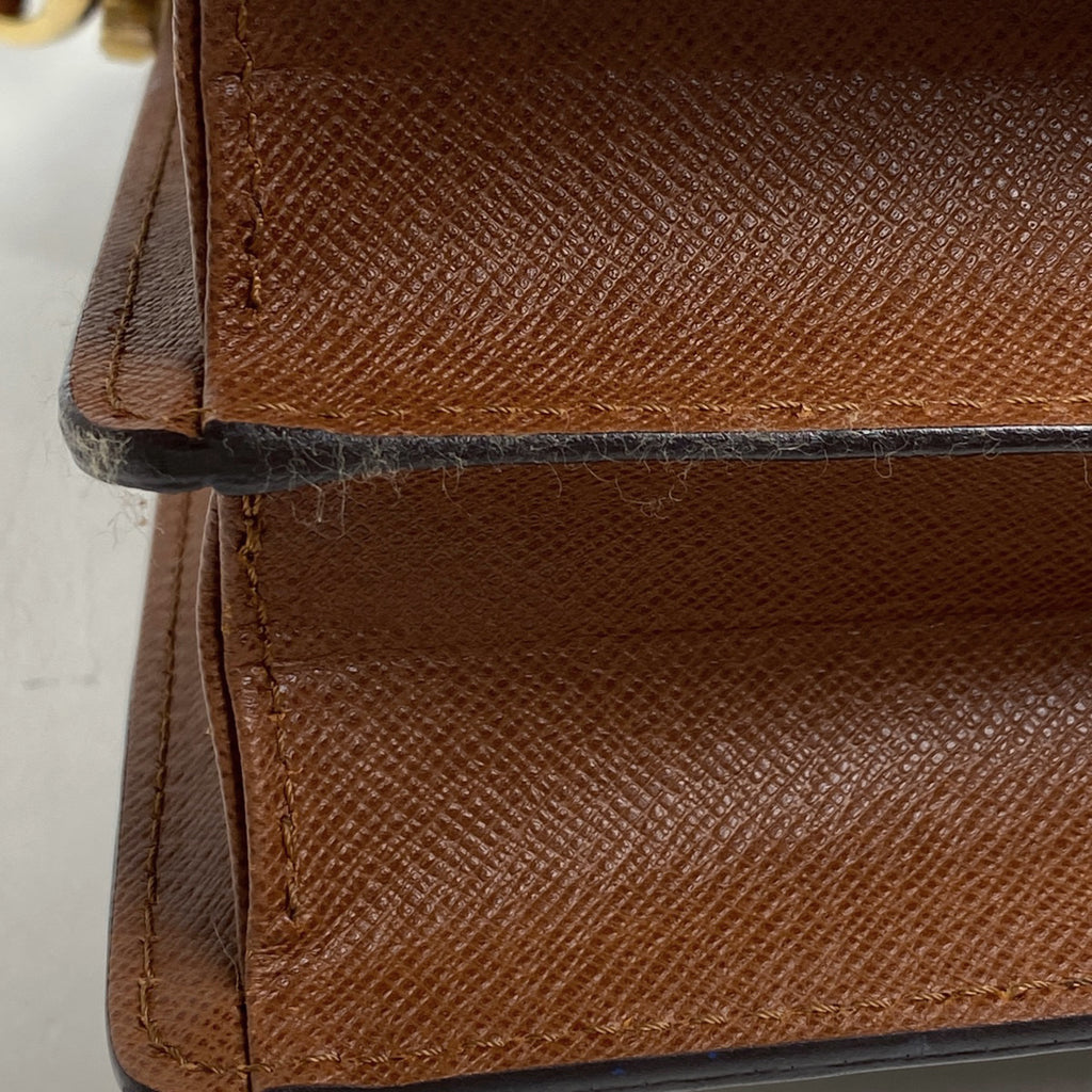 ルイ・ヴィトン ラスパイユ 斜め掛け ショルダーバッグ モノグラム ブラウン M51372 レディース 【中古】brbag