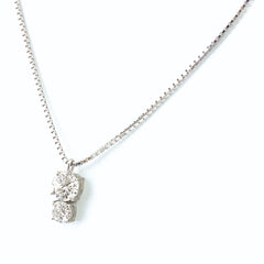 メレダイヤ デザインネックレス プラチナ ペンダント ネックレス Pt850 ダイヤモンド レディース 【中古】nbjwl