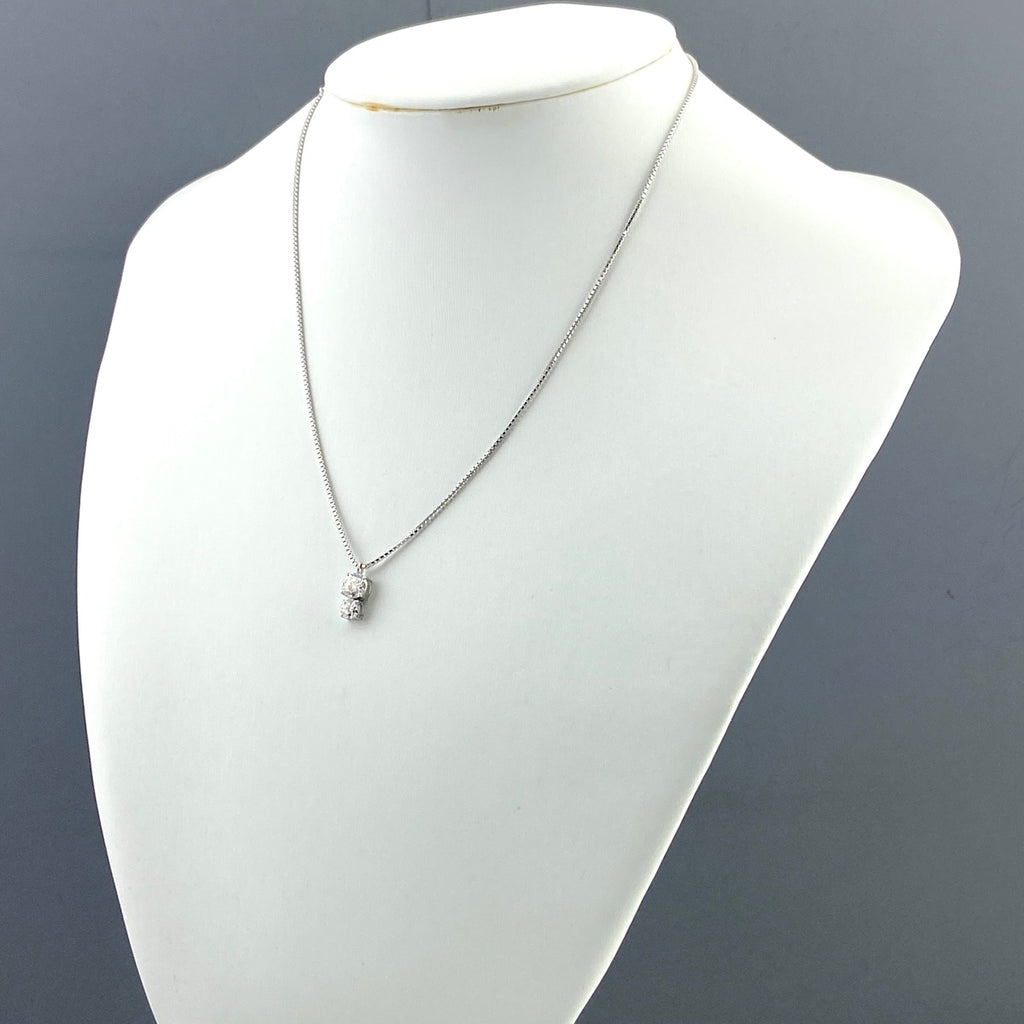 メレダイヤ デザインネックレス プラチナ ペンダント ネックレス Pt850 ダイヤモンド レディース 【中古】nbjwl