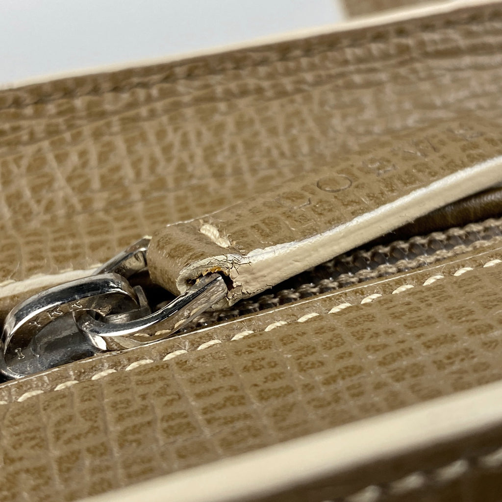 ロエベ ロゴ ハンドバッグ 2WAY ショルダーバッグ ハンドバッグ レザー ダークカーキ レディース 【中古】brbag