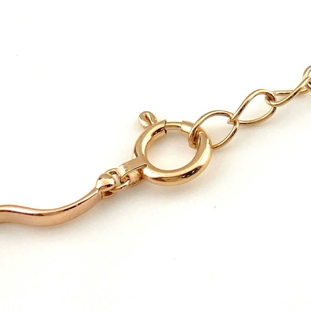 【最終値引き】 メレダイヤ デザインネックレス PG ピンクゴールド ネックレス K18 PG ダイヤモンド レディース 【中古】nbjwl