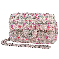 シャネル ココマーク チェーン ショルダーバッグ ファブリック ピンク レディース 【中古】 brbag