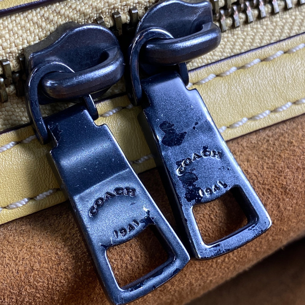 コーチ ローグ25 ハンドバッグ 2WAY ショルダーバッグ ハンドバッグ レザー イエロー 29216 レディース 【中古】