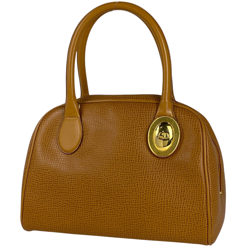 クリスチャンディオール ロゴ ハンドバッグ 2WAY ショルダーバッグ ハンドバッグ レザー ブラウン レディース 【中古】brbag